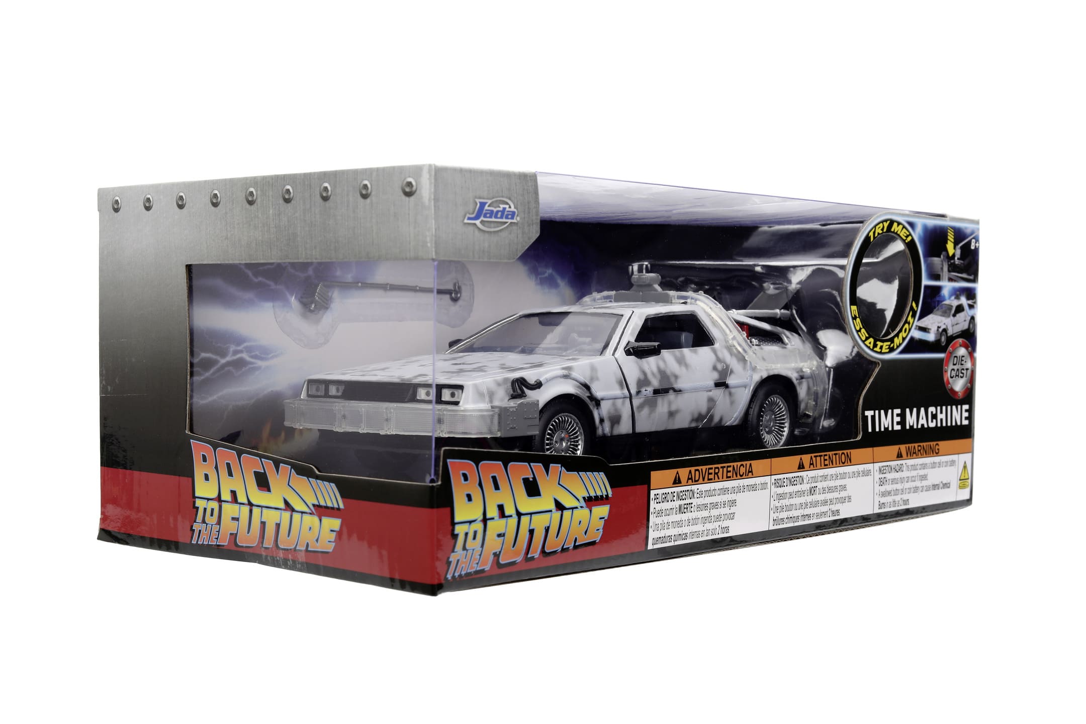 Jada Toys Delorean Time Machine Frost im Massstab 1_24 - Zurueck in die Zukunft