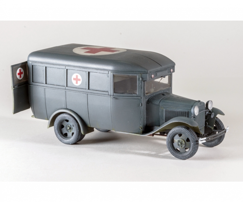 Plastikmodellbau von Miniart 1-35 gaz 03 30 krankenwagen 2achs