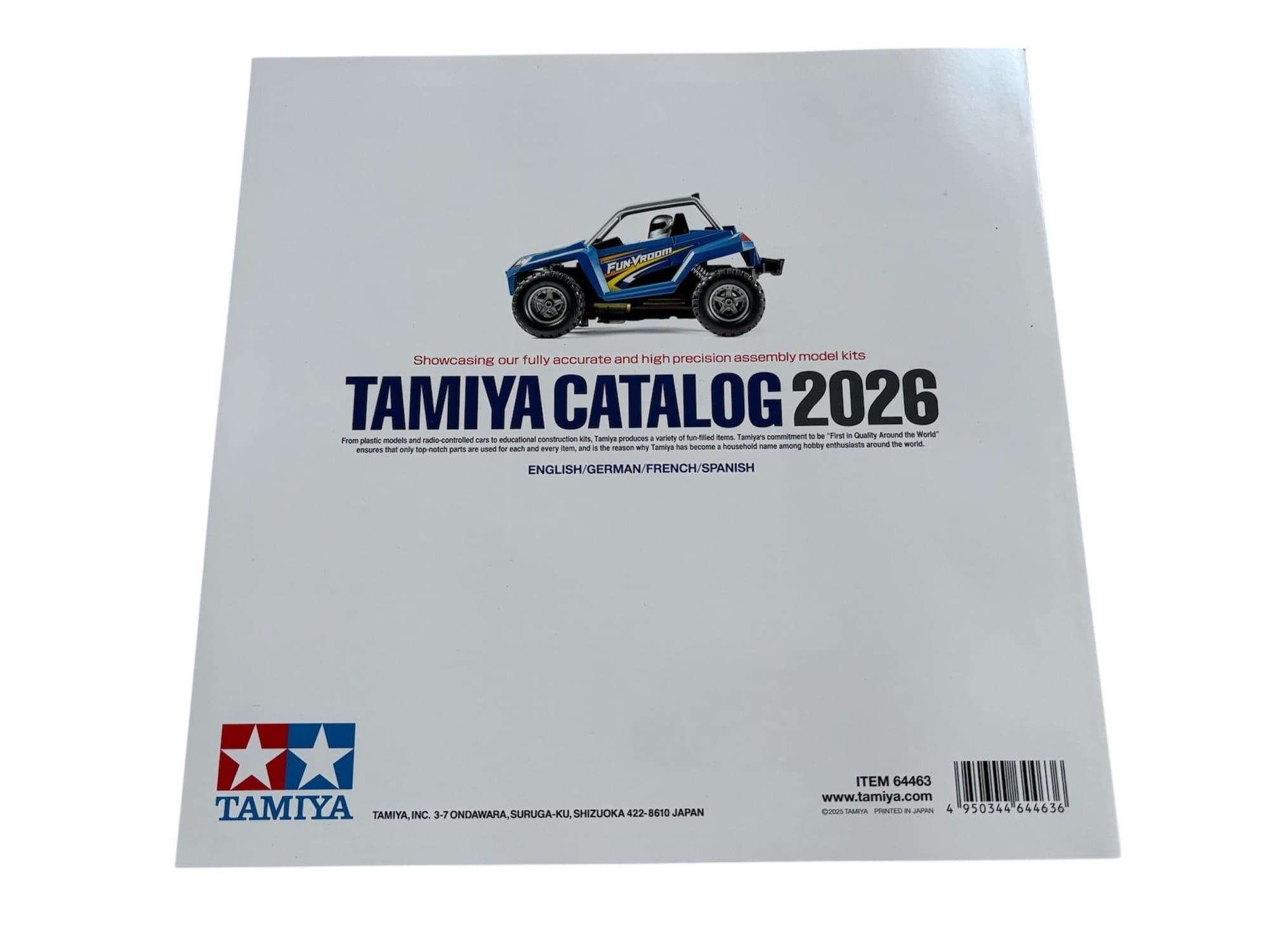 Tamiya Plastik Modellbau Katalog 2026 EN DE FR ESP