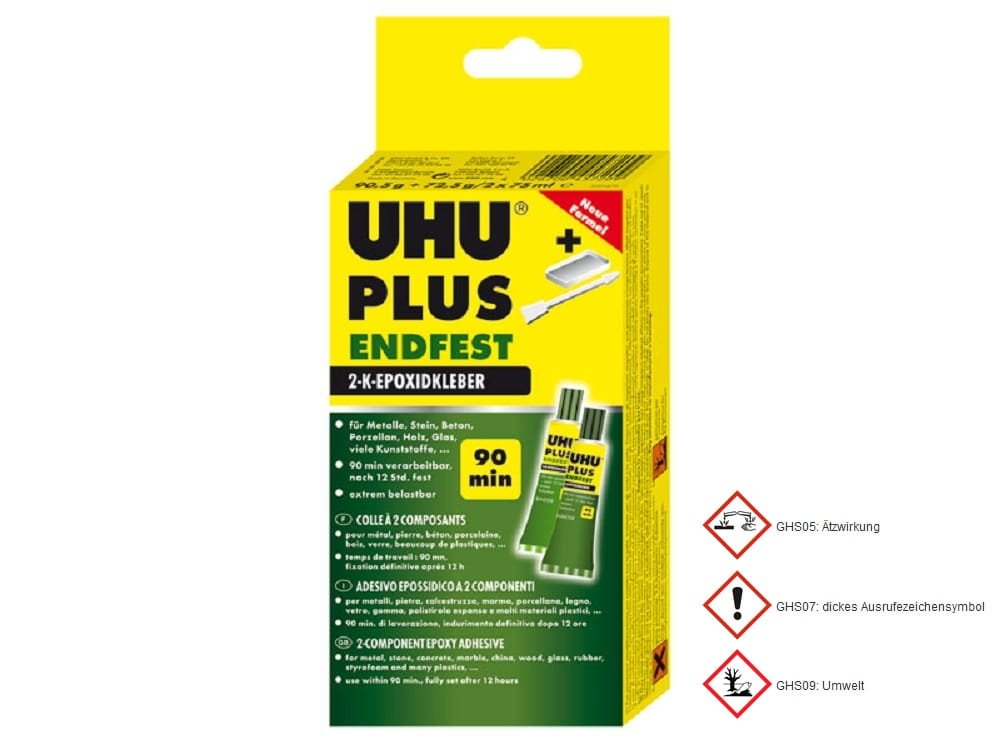 UHU Plus endfest 163g2K Epoxidkleber UHU Plus endfest 163g2K Epoxidkleber
