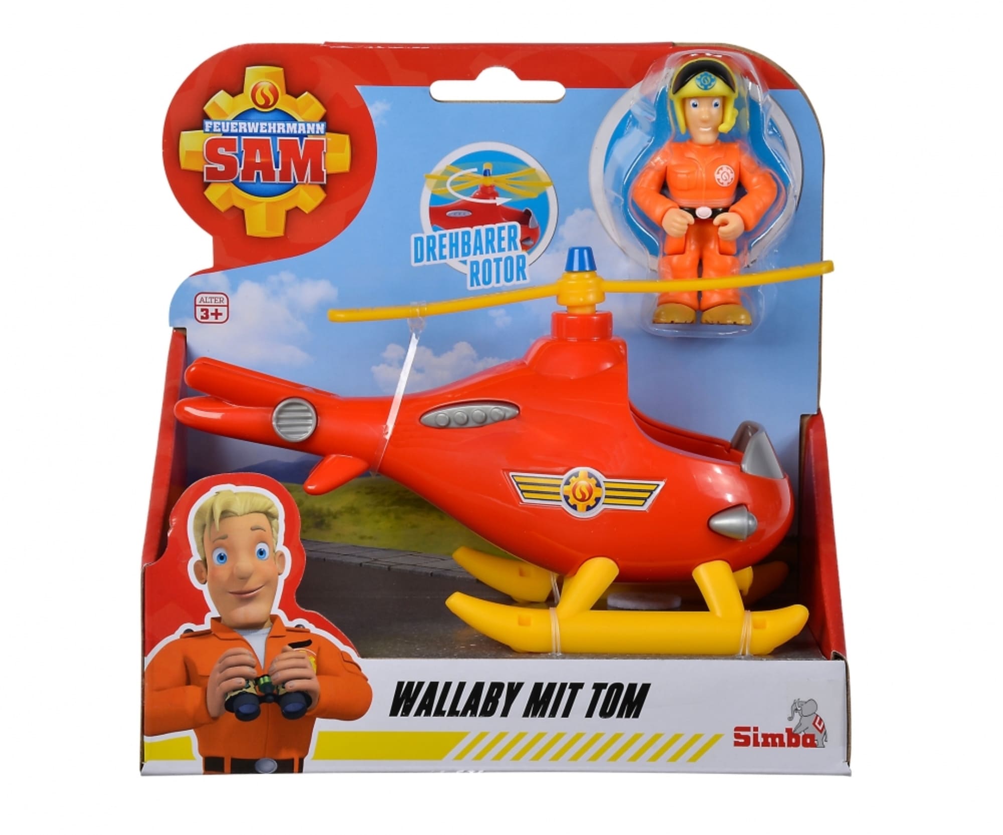 Simba Toys Sam Junior Wallaby mit Tom Thomas Figur