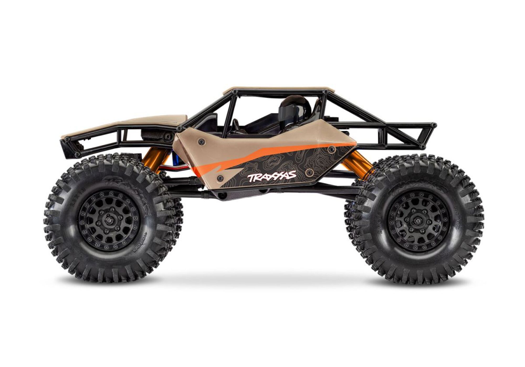 Traxxas TXC-4M Extreme Crawler Sand 1_18 Brushless 4WD RTR mit 3S LiPo Akku und USB-Ladegeraet