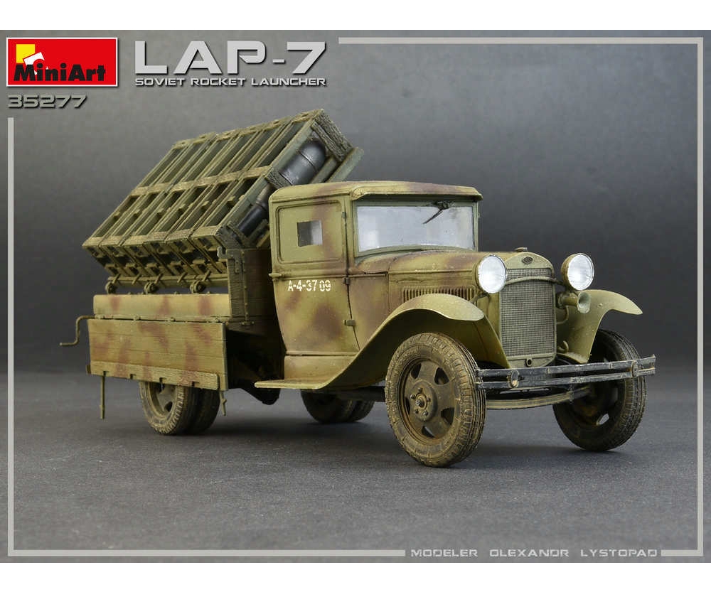 MiniArt 1:35 Soviet Rocket Launcher LAP Plastik Modellbausatz