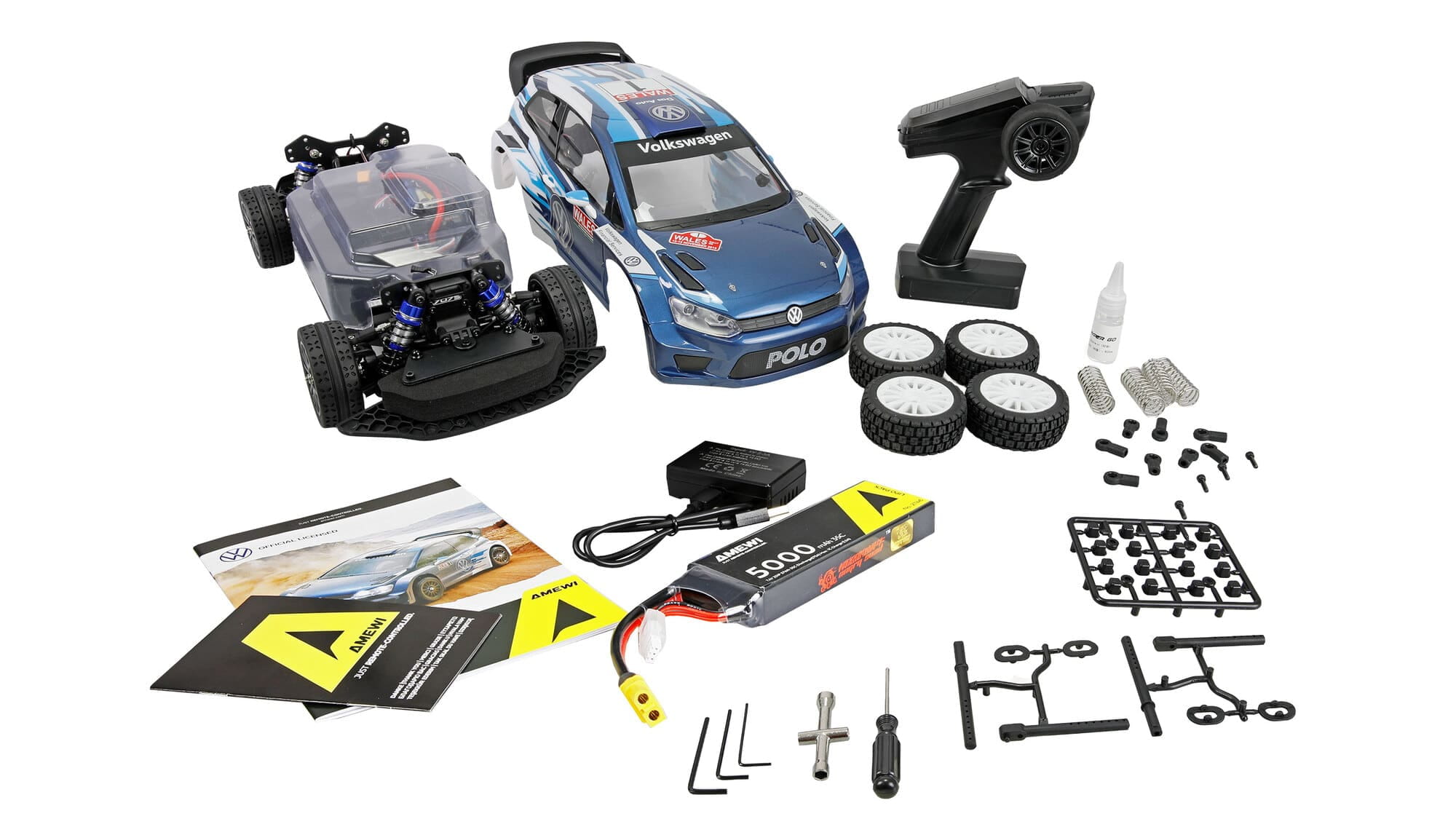 Amewi RC Hyper Go VW Polo R WRC Rallye brushless 4WD 1_10 RTR - Art_-Nr. 21146