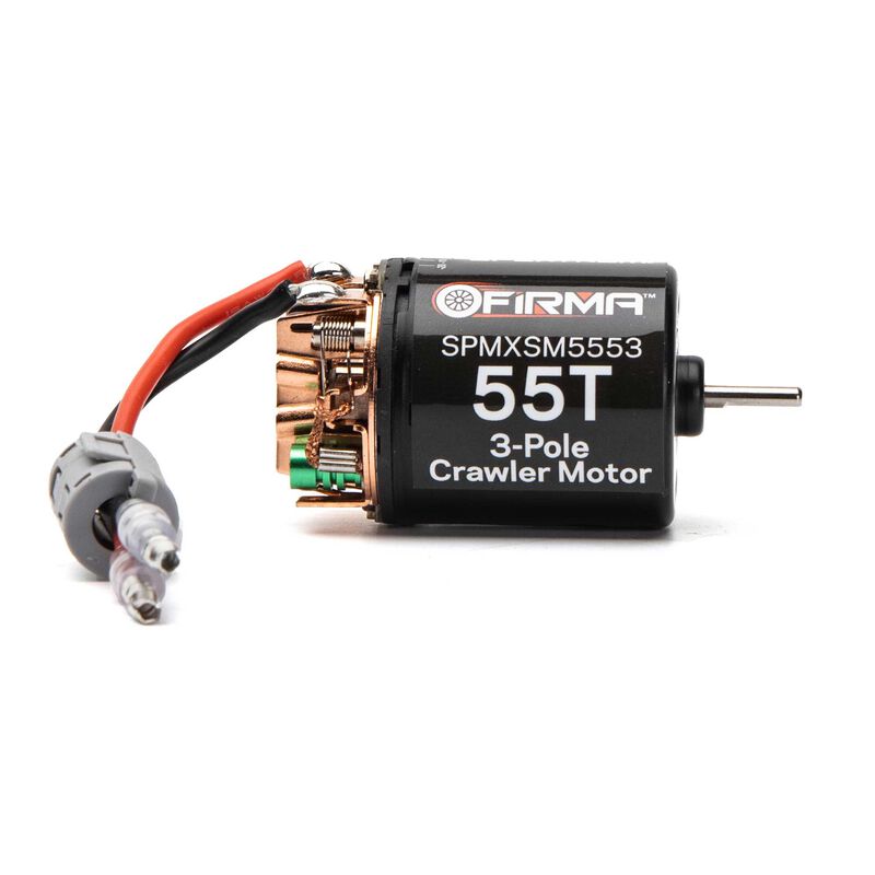 Spektrum Firma 55T Rebuildable 3 Pole Brushed Crawler Motor