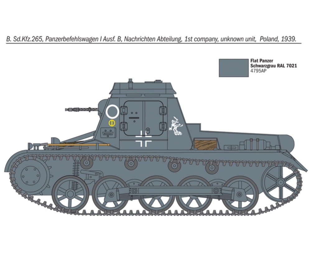 Italeri 1:72 Sd.Kfz 265 Kleine Panzerbefehlswag.