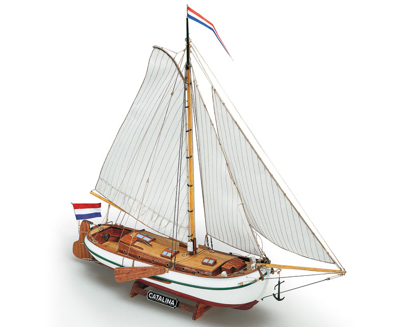Bausatz Catalina Schiff 1_35 von Mamoli mit Laserteilen und Bauanleitung