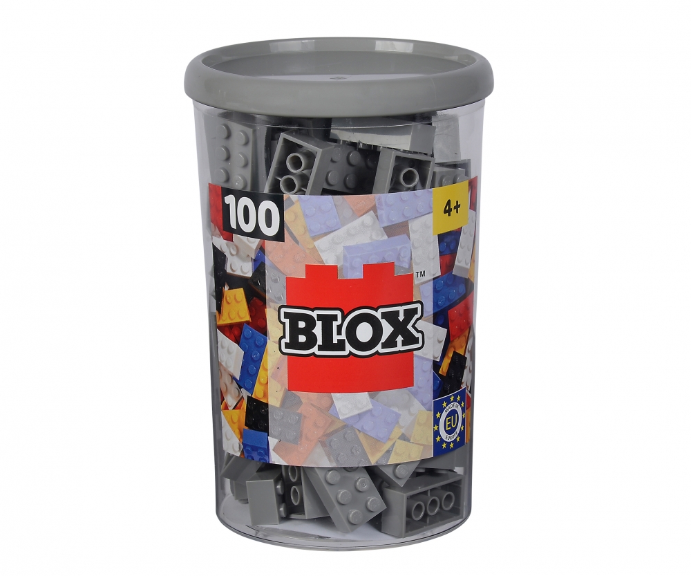 Androni Blox 100 Bausteine graue 8er Steine in Dose