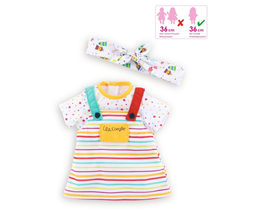 Corolle MC Stirnband + Kleid kl. Künstler