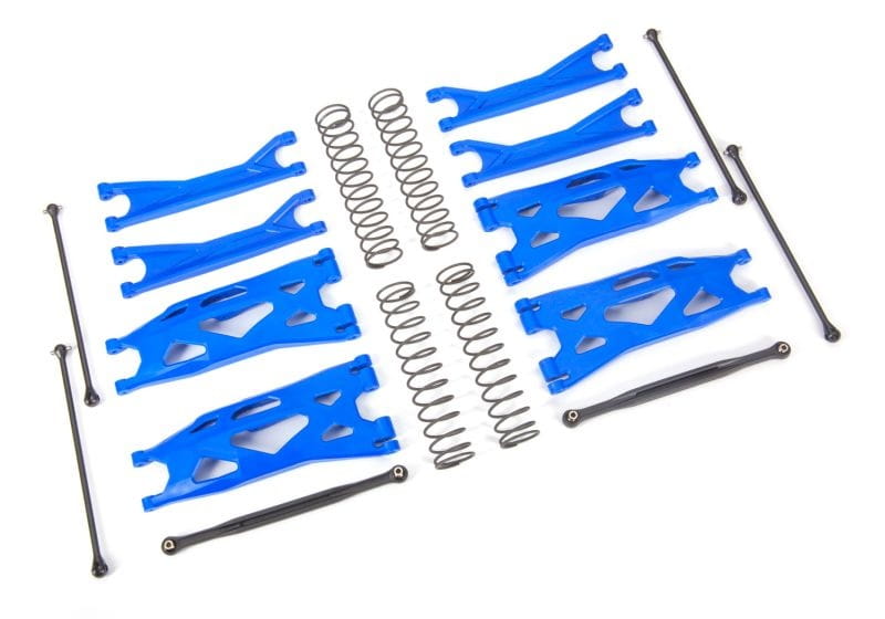Traxxas Wide-X-Maxx-Kit blau Querlenker_ Spurstangen_ Wellen _Fed - RC-Zubehoer
