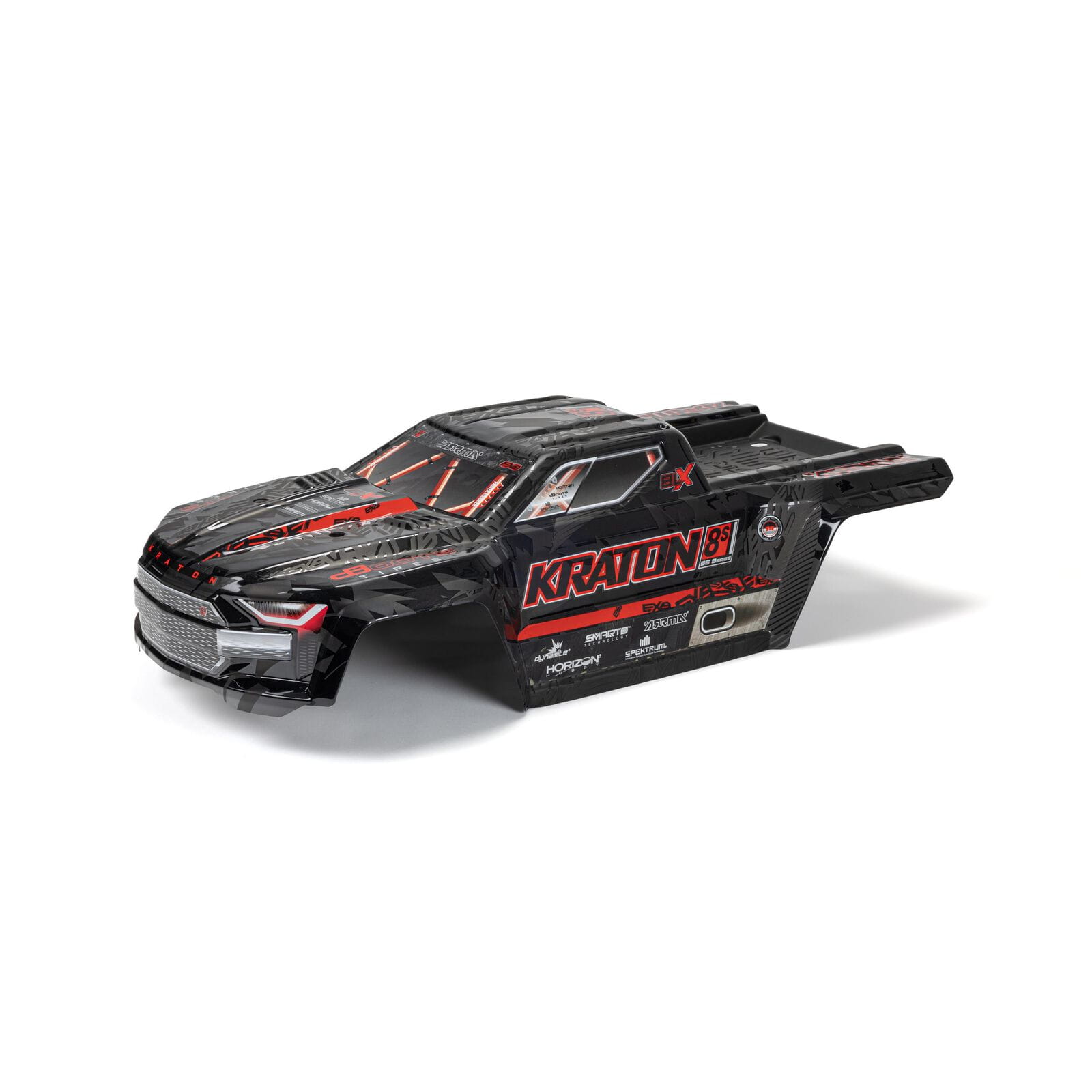 Arrma 1_5 KRATON 8S Lackiert Aufkleberled fertige Karosserie Black - RC-Zubehoer