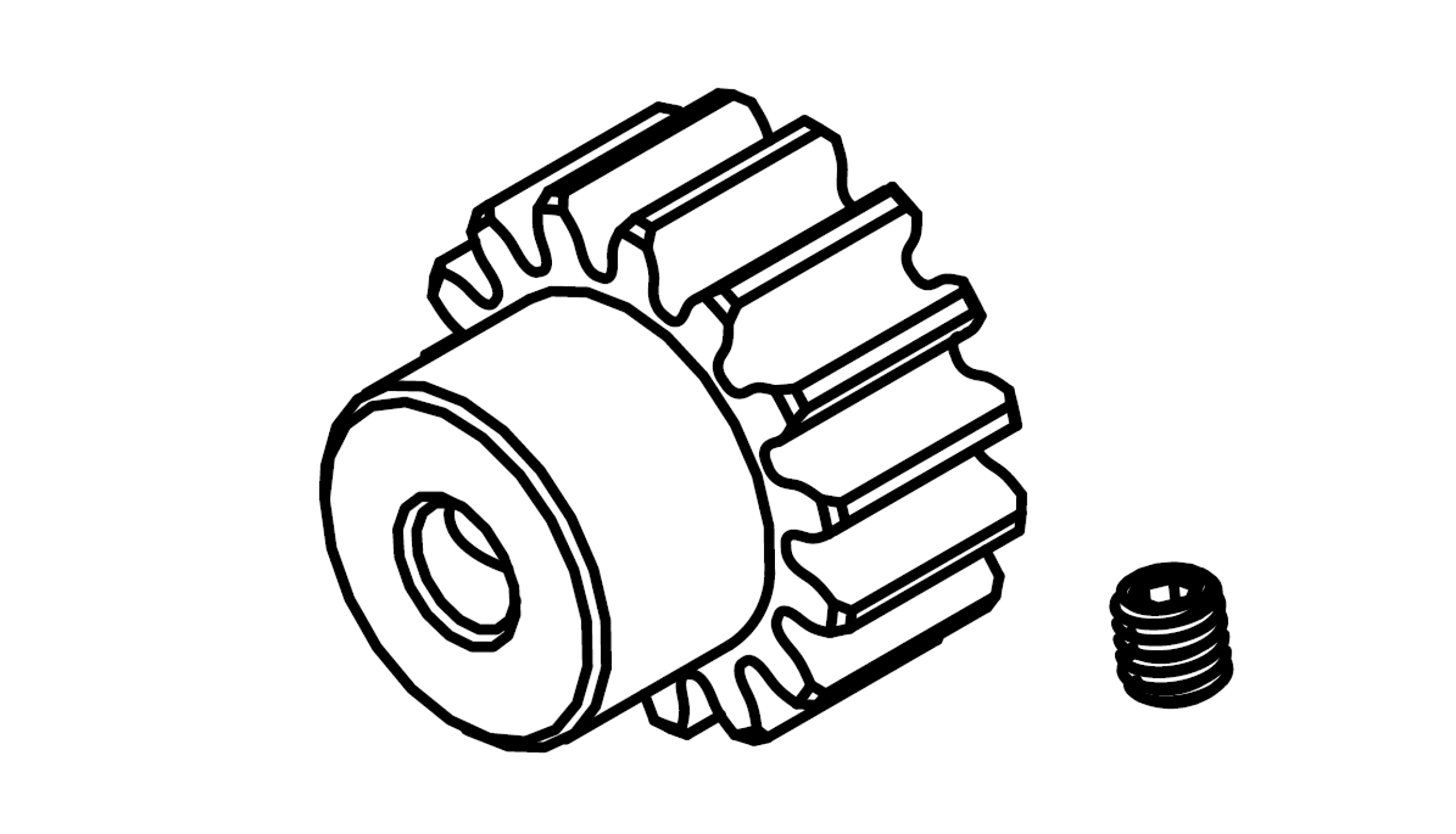 Amewi Motorritzel 18 Zähne Modul 0,8