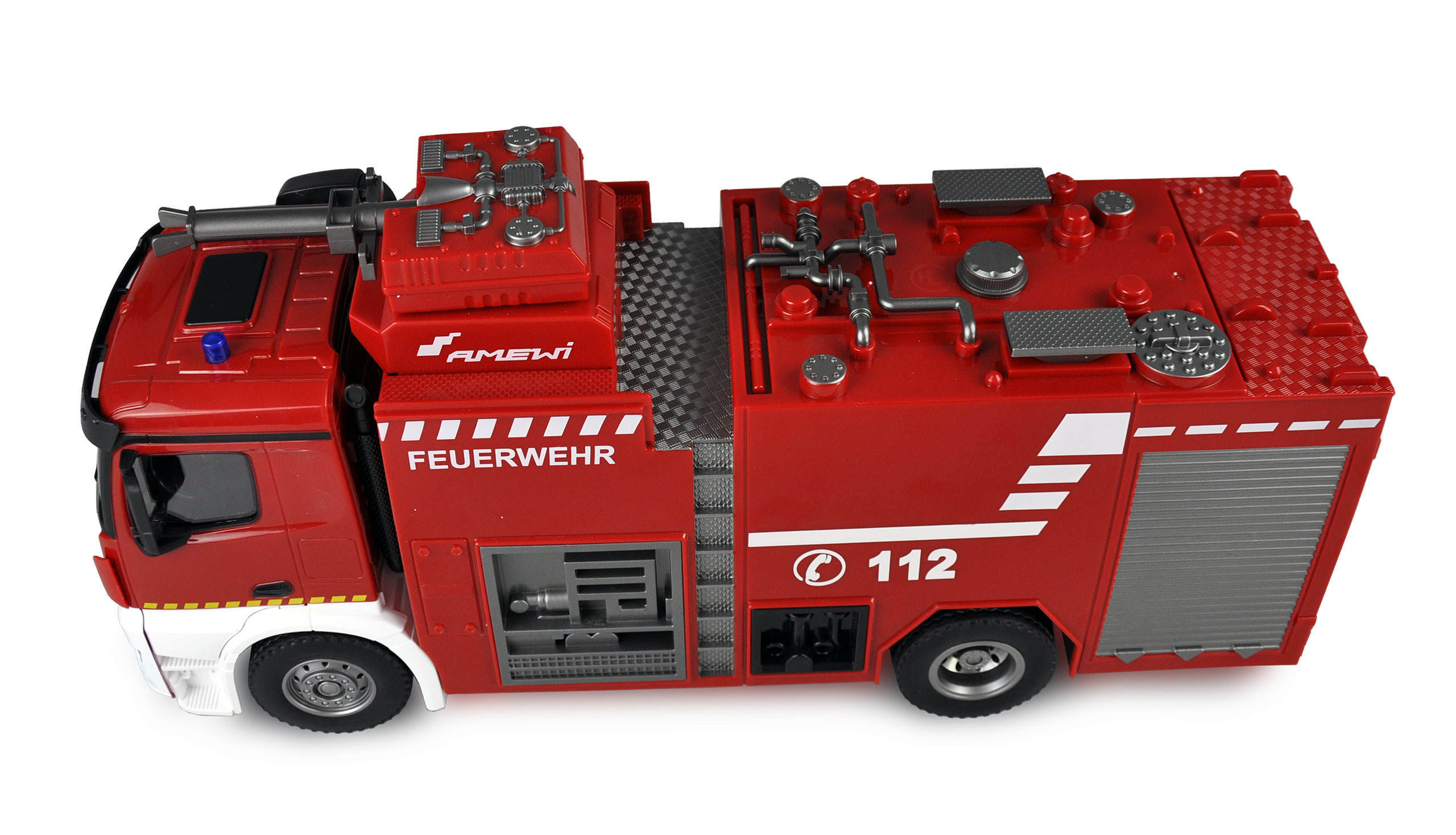 Amewi RC Mercedes-Benz Feuerwehr Loeschfahrzeug 1_18 RTR Lizenz