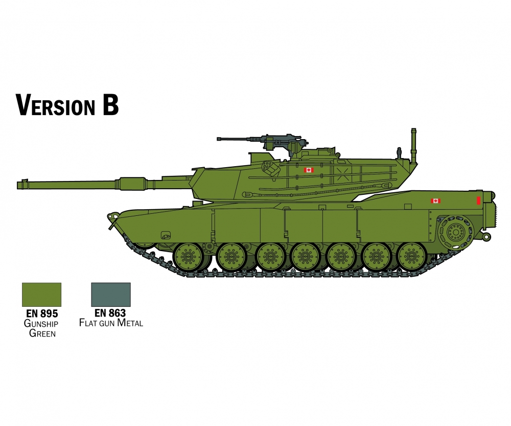 Italeri 1:72 Model-Set M-1 Abrams Plastik Modellbau