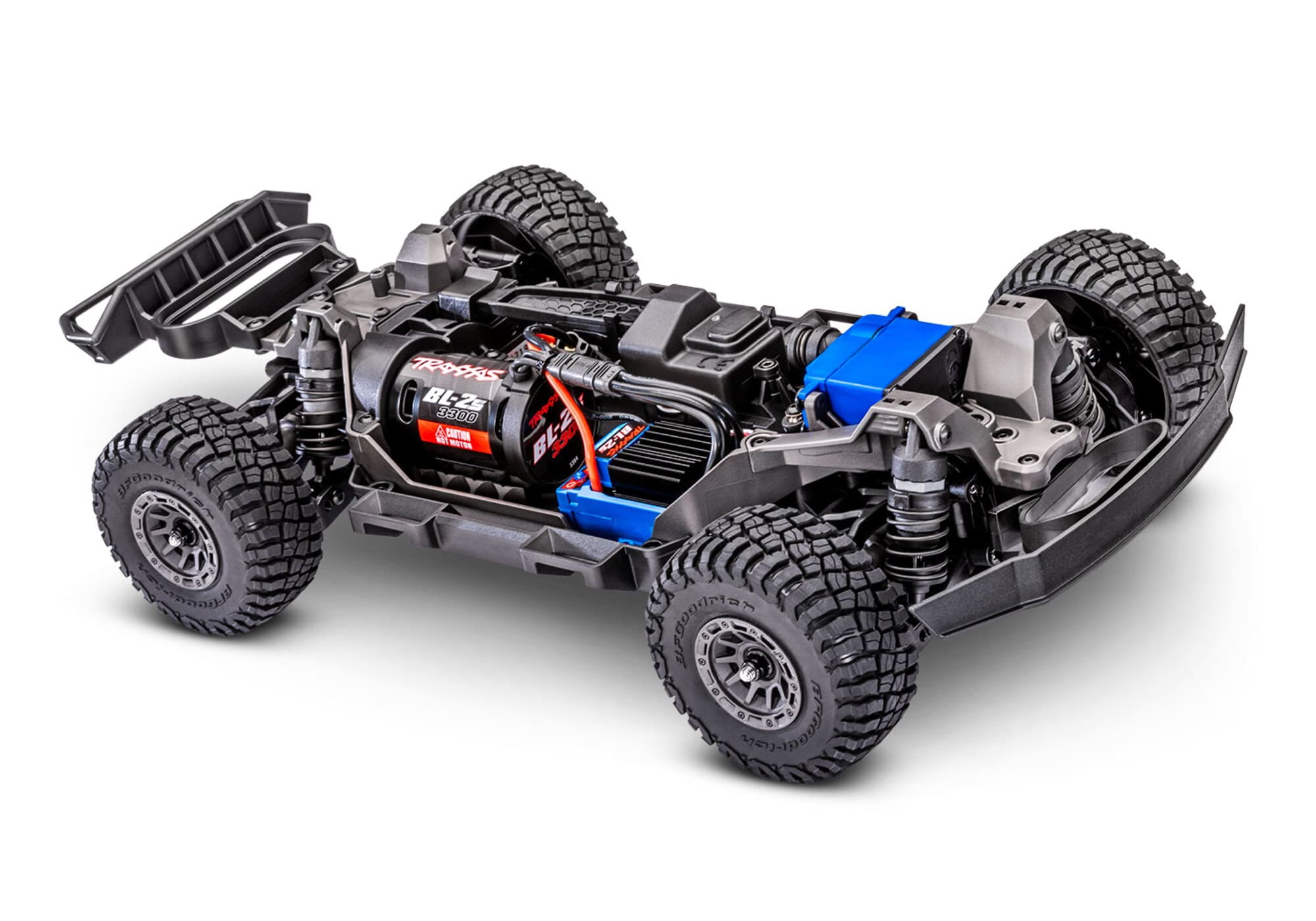 Traxxas Mini-Slash BL-2S 4x4 Gelb Short Course RC Truck mit Akku und Ladegeraet