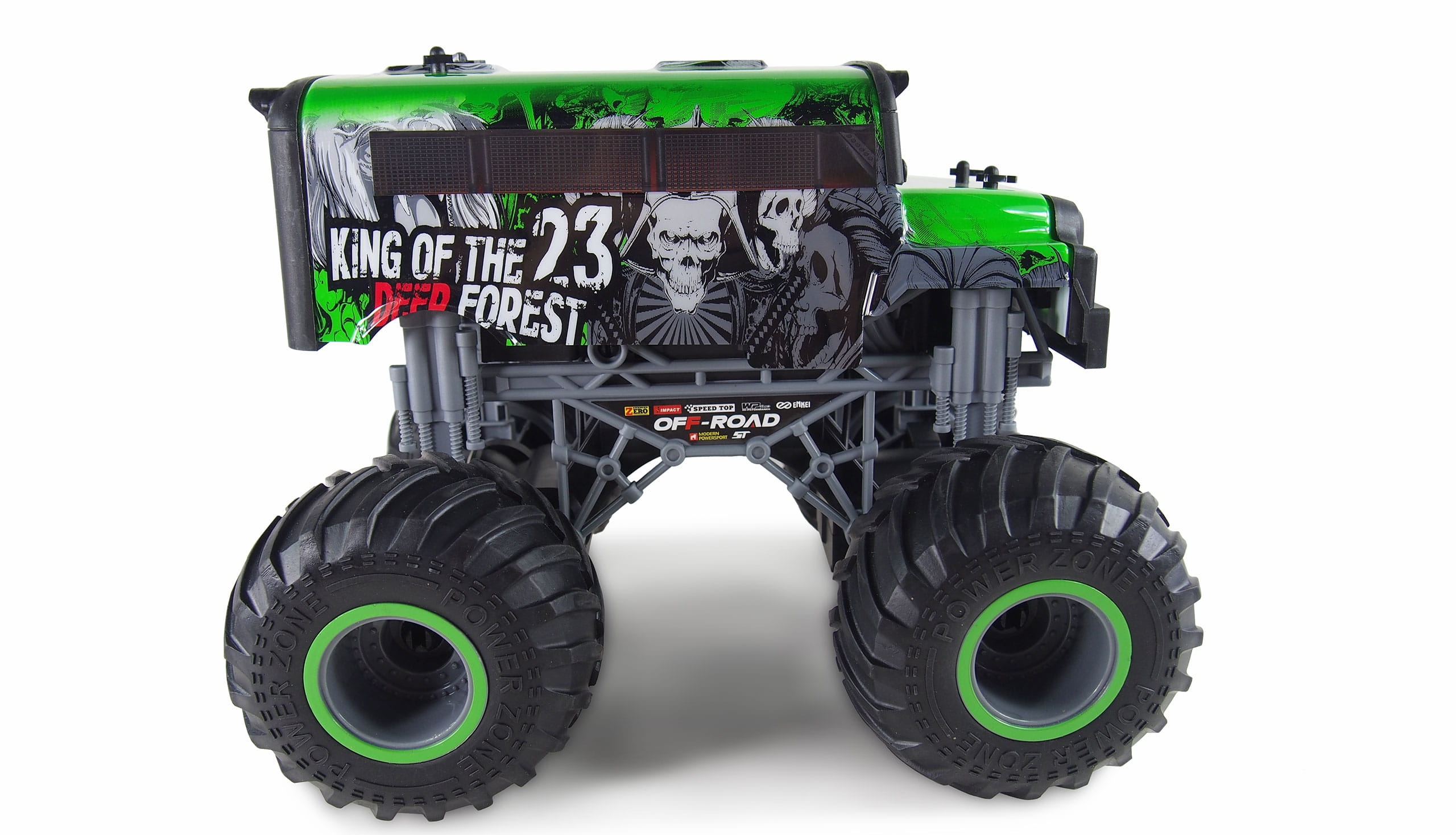 Amewi RC Auto Crazy SchoolBus Monster Truck 1:16 RTR grün