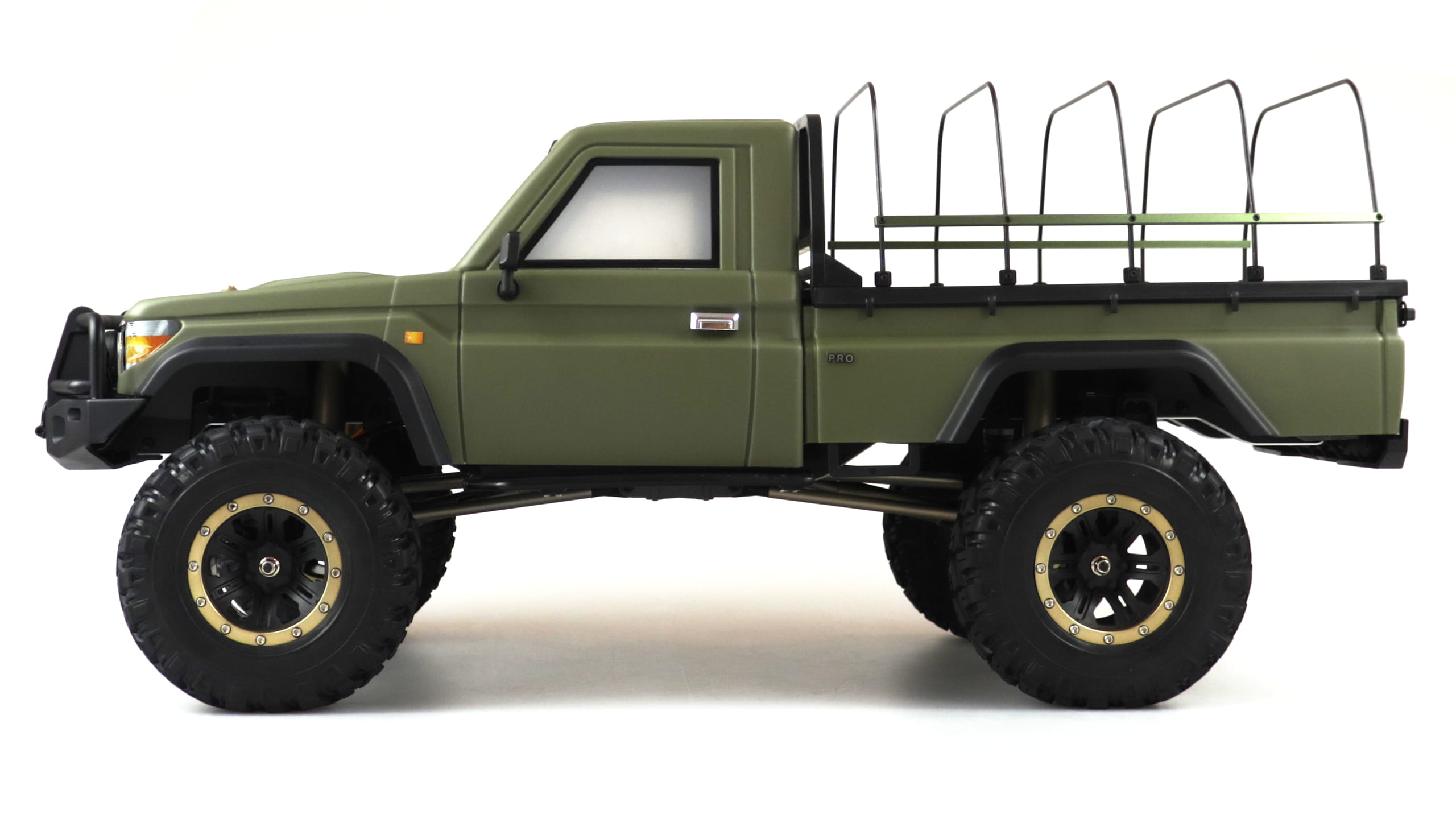 Amewi RC Scale Crawler AMXRock RCX8PS Pick-Up 1:8, RTR Militär grün