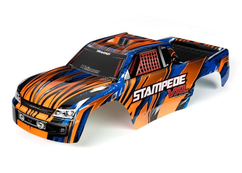 Traxxas Karosserie Stampede VXL orange_blau_ kpl. lackiert - RC-Zubehoer