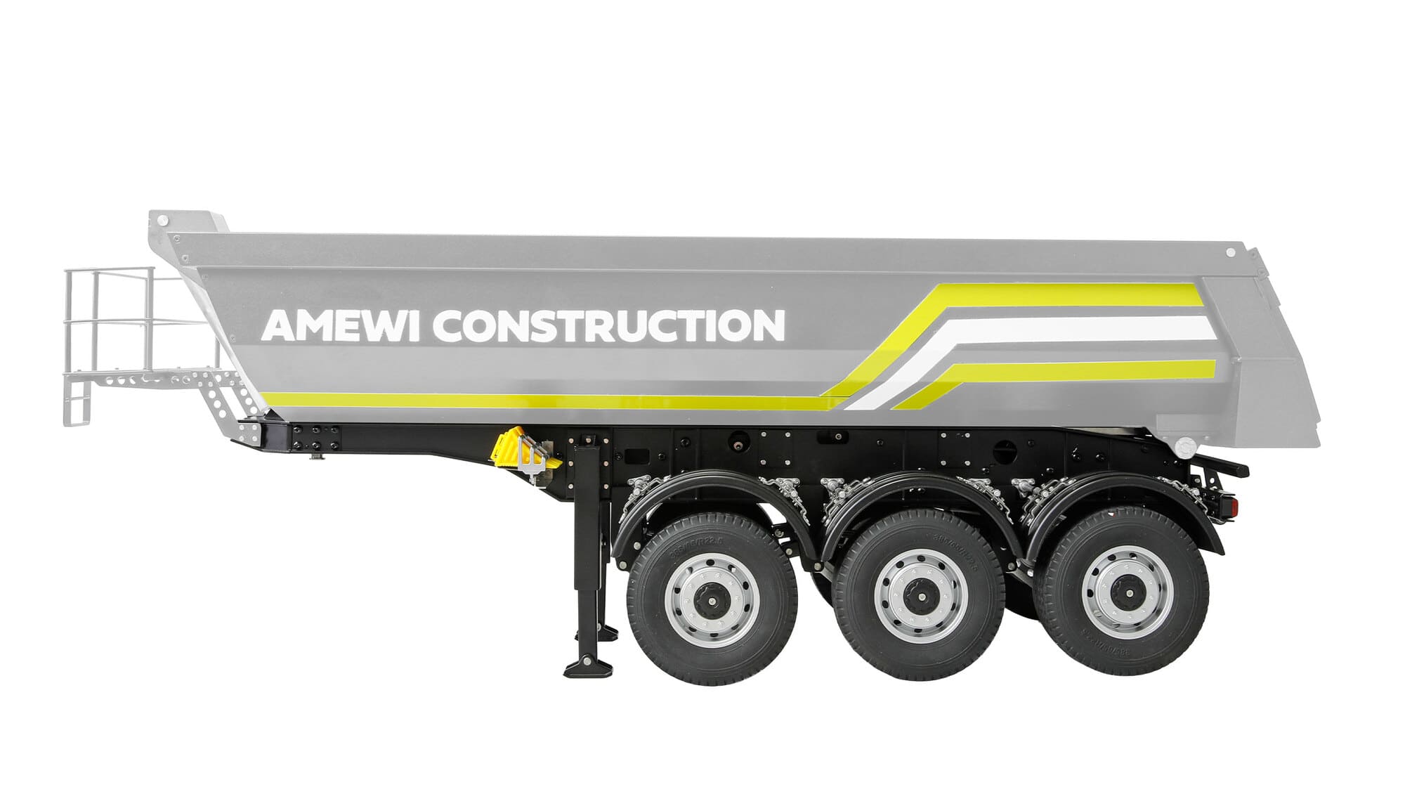 Amewi RC Dreiachs Sattelauflieger mit Kippmulde aus Metall 1_14