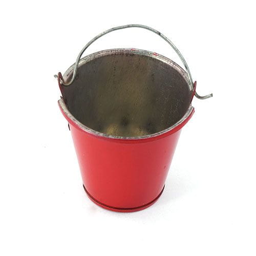 Thicon 1_10 Eimer rot aus Metall mit Henkel - RC-Zubehoer