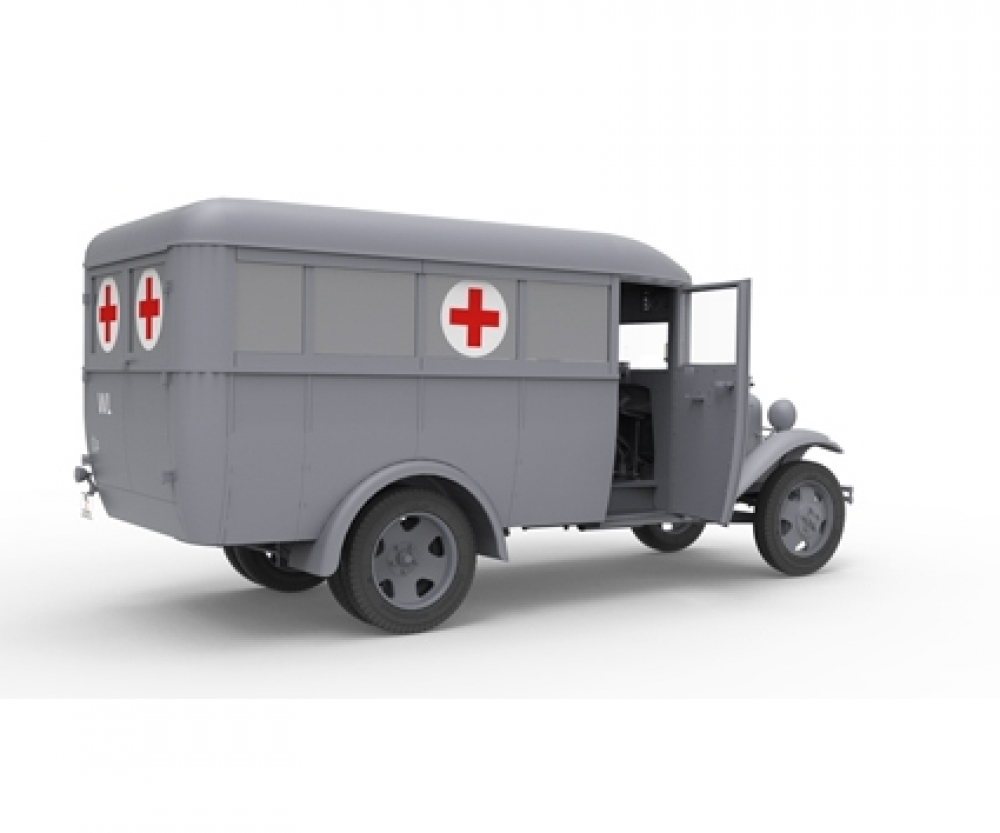 Plastikmodellbau von Miniart 1-35 gaz 03 30 krankenwagen 2achs