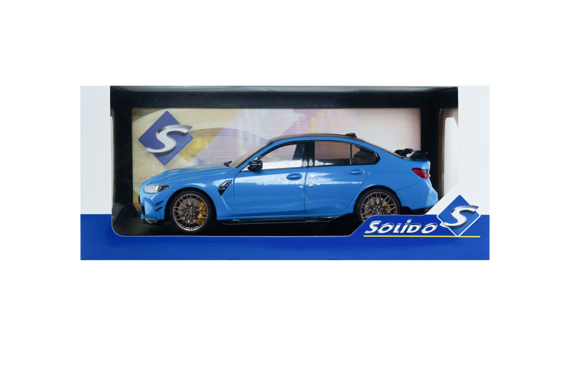 Solido BMW M3 G80 blau Standmodellauto 1_18