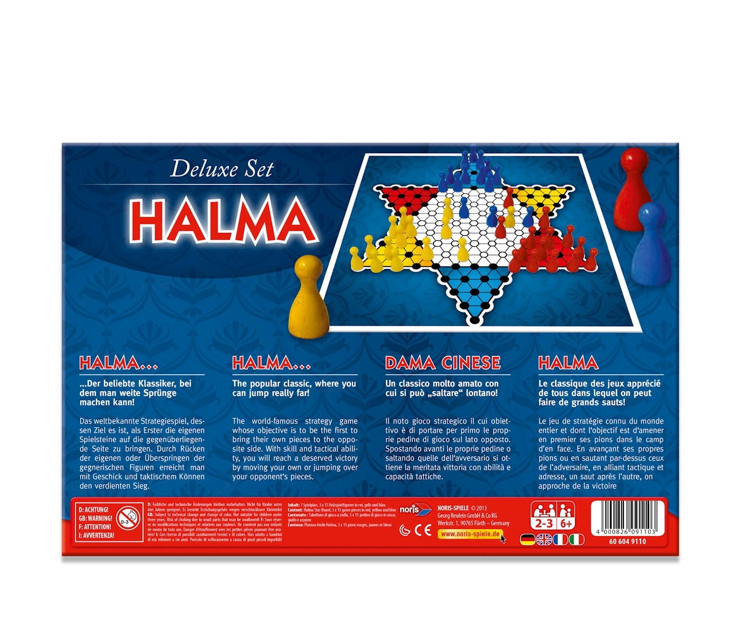 Noris Deluxe Set - Halma