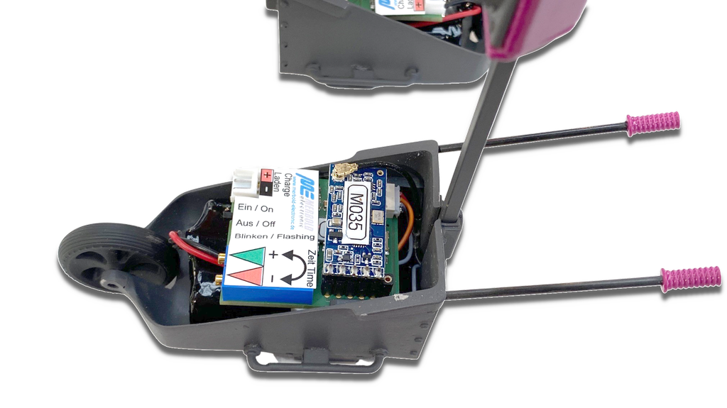 Thicon 1_14 Baustellen-Ampel-Set gelb mit Funk - RC-Zubehoer