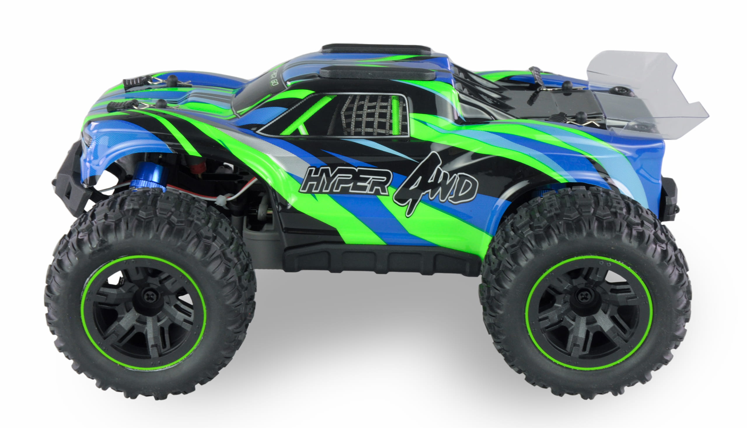 Amewi Hyper GO Truggy Brushed 40km/h 4WD 1:16 RTR blauw/oranje RC afstandsbediening Amewi Hyper GO Truggy Brushed 40km/h 4WD 1:16 RTR blauw/oranje RC afstandsbediening