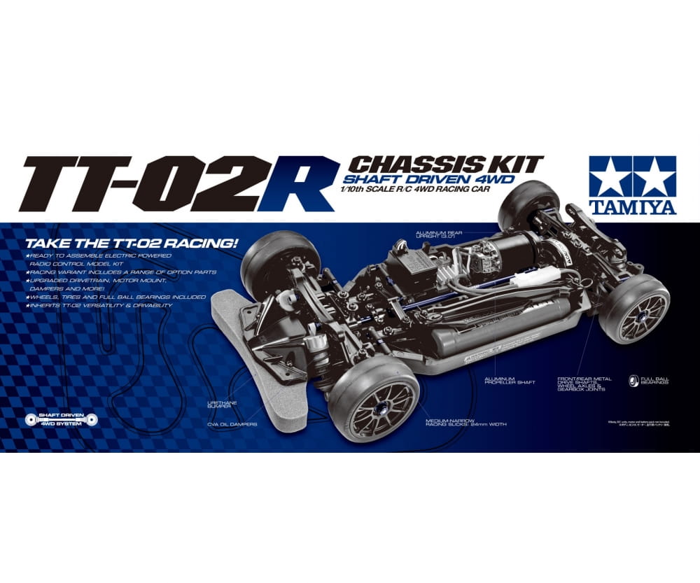 Tamiya RC TT-02R Glattbahner Chassis 1:10 Bausatz
