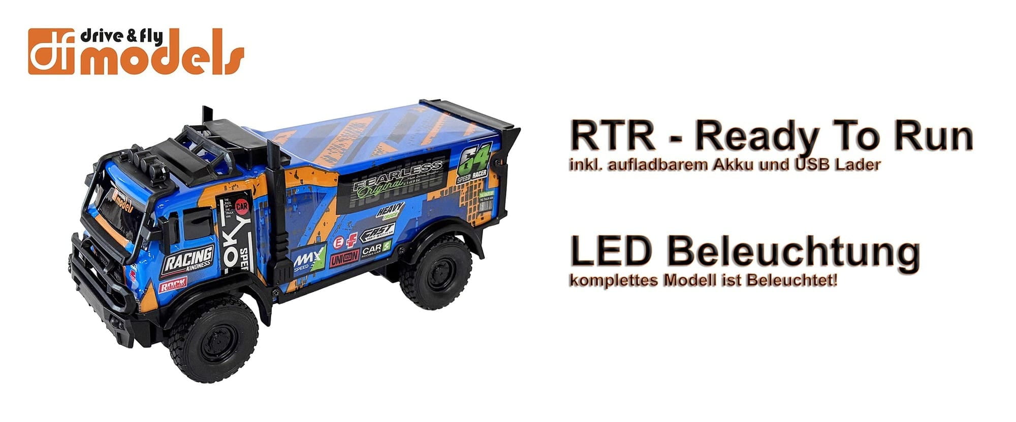 DF Models Mountain Truck Rally Van 1_18 RTR mit Akku