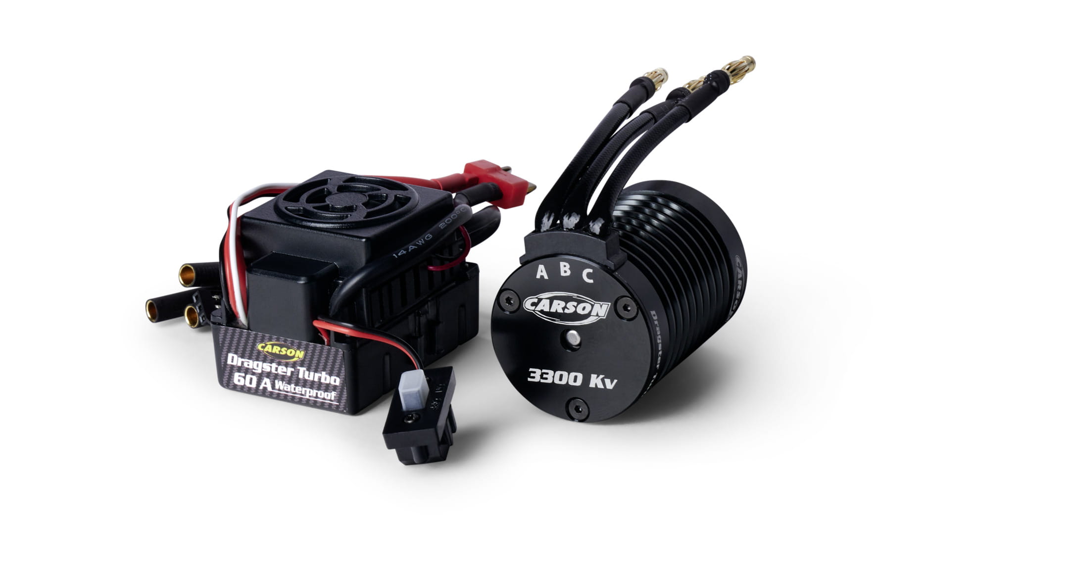 Carson Brushless Set Dragster Turbo 3300 KV 1_10 Regler Motor Combo
