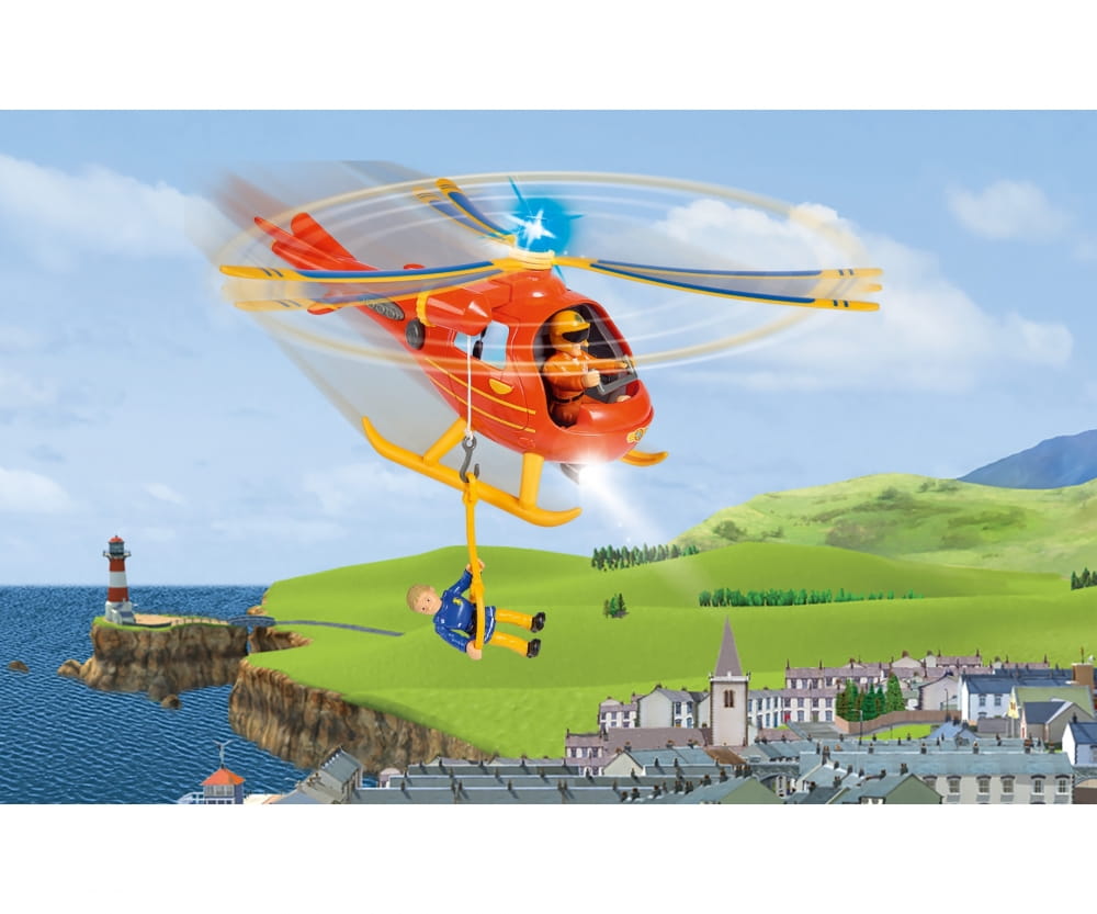 Simba Toys Sam Hubschrauber Wallaby mit Figur
