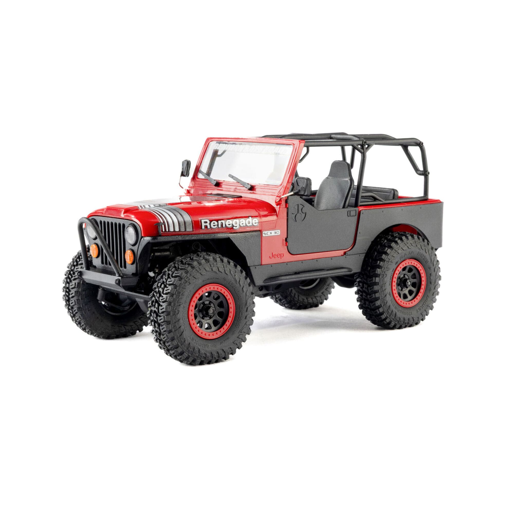 Axial SCX30 Jeep CJ-7 GenRight 1_30 RC Rock Crawler 4WD RTR in Rot mit Mickey Thompson Reifen