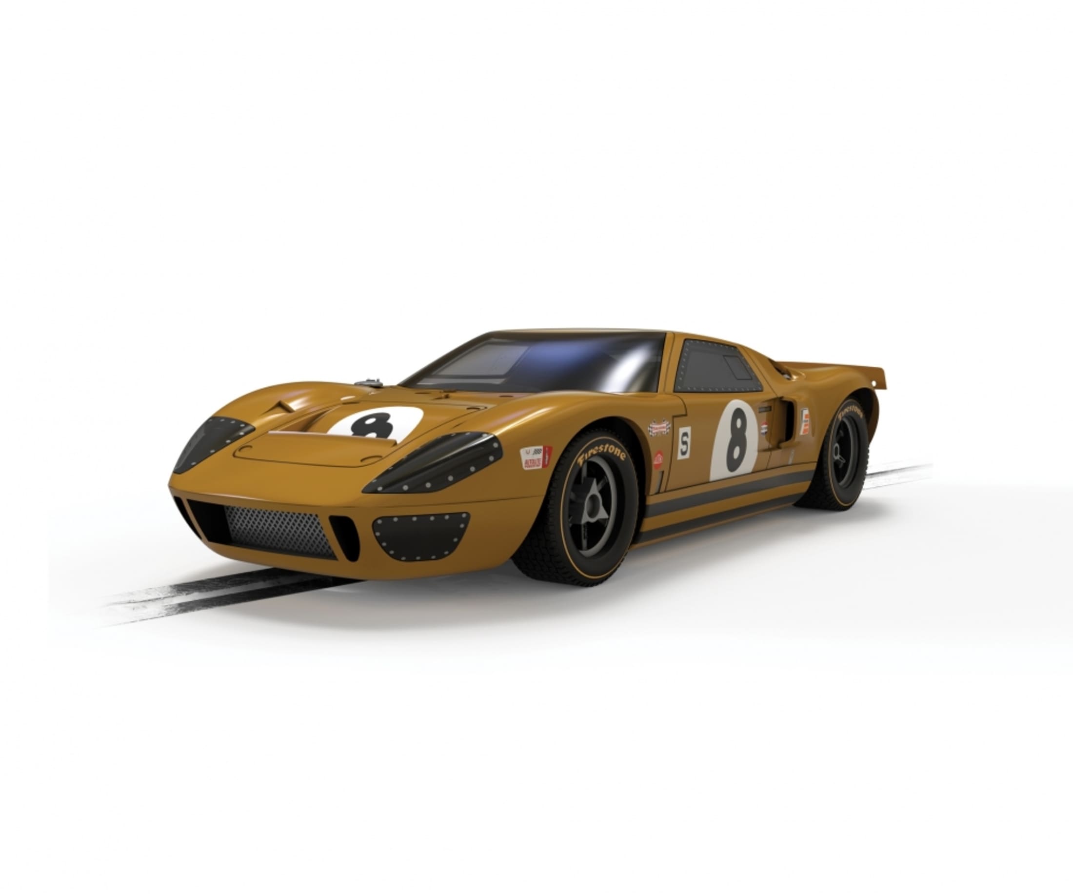 Scalextric 1_32 Ford GT40 BOAC 1968 #8 D Slotcar - Rennbahnauto - RC-Zubehoer