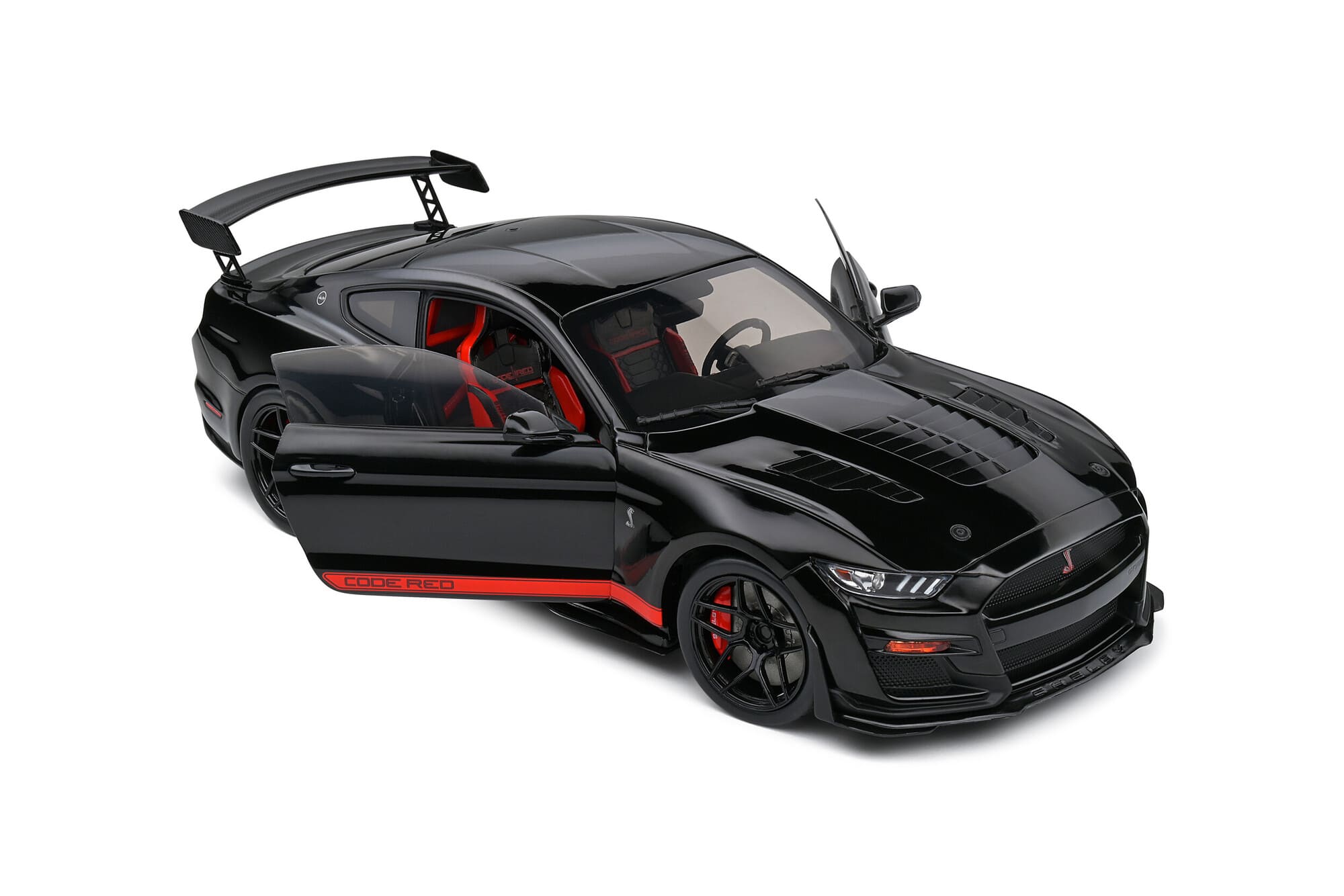 Solido Shelby GT500 Code Red Schwarz Standmodellauto im Massstab 1_18