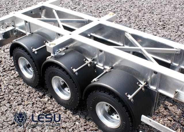 Lesu 1_14 Auflieger 3-Achs fuer Wechselcontainer aus Alu - RC-Zubehoer