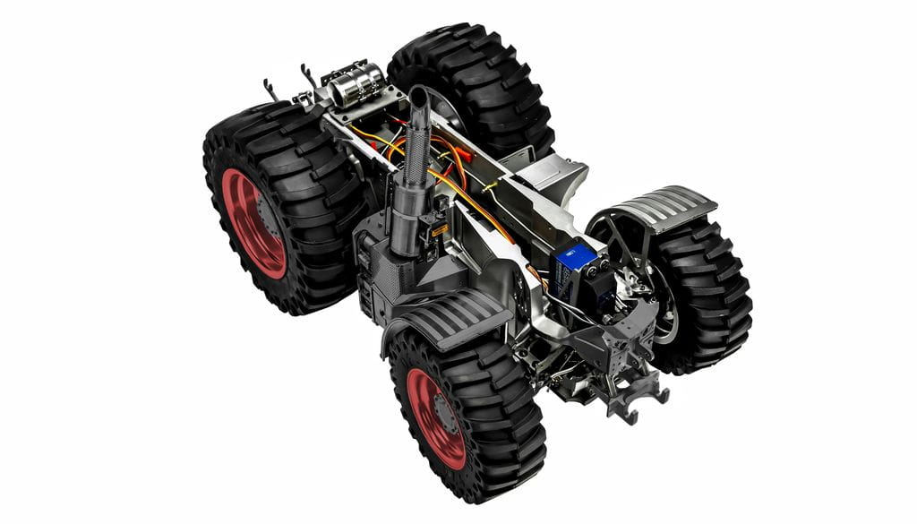 Lesu 1:16 Traktor-Fahrgestell 4x4 Montiert für Bruder-Traktor