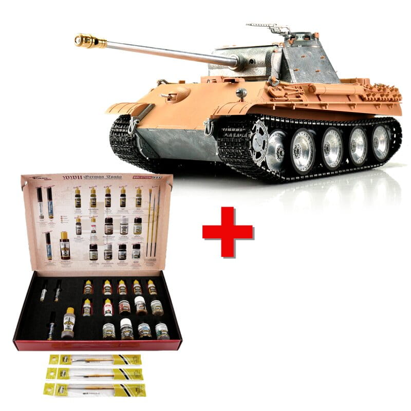 Torro 1:16 RC Panzer Bausatz Panther G + Solution Box