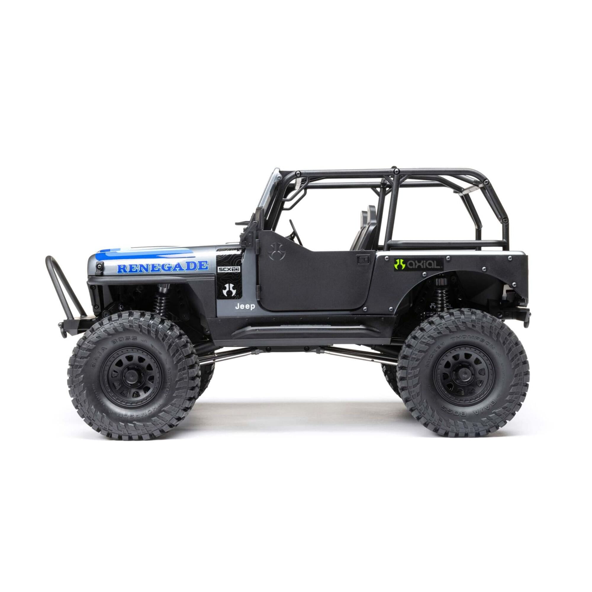 Axial SCX10 III Jeep CJ-7 4x4 RTR – Offiziell lizenzierte Jeep Karosserie in grau
