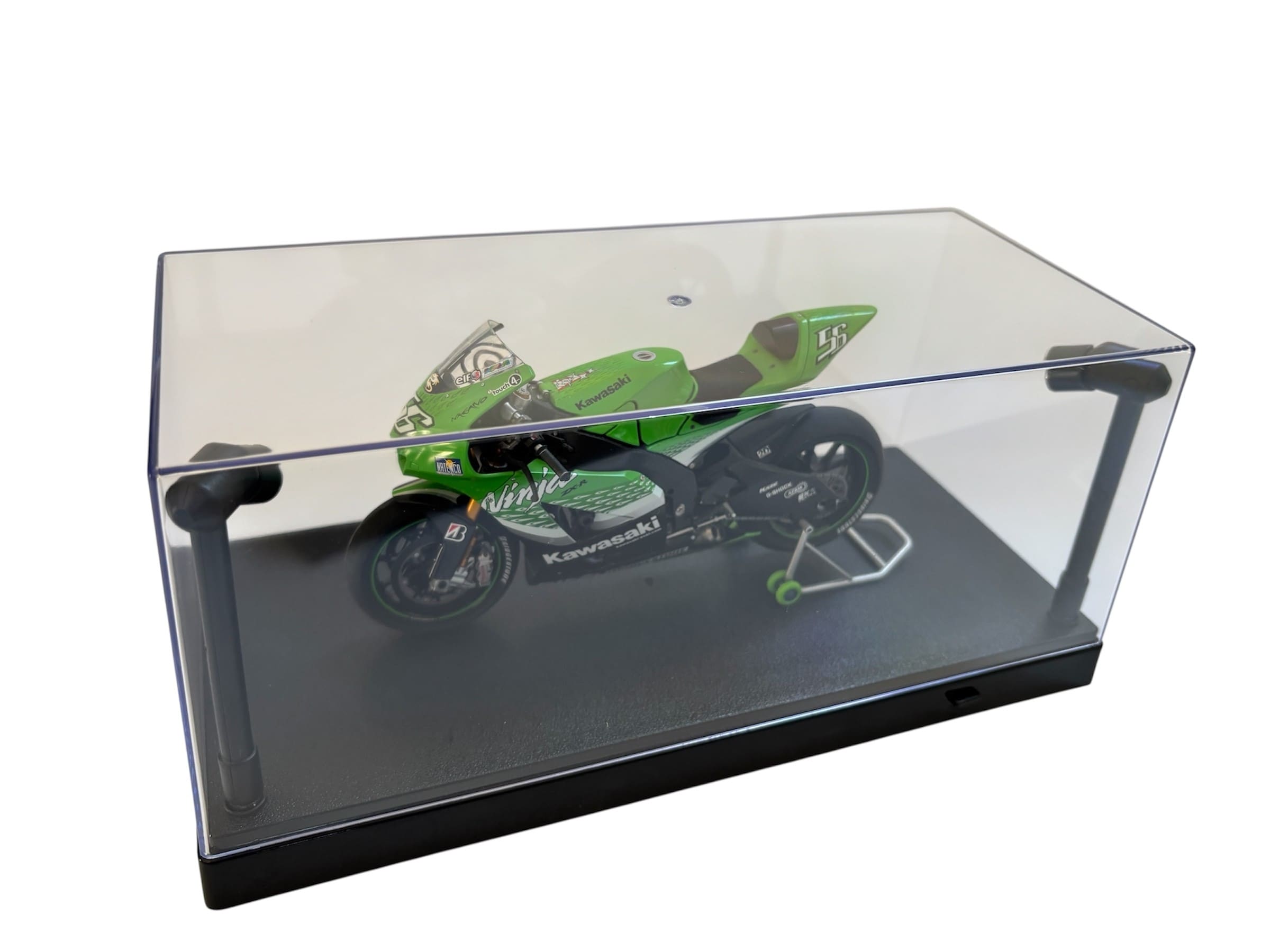 Triple9 LED-Vitrine fuer Modellautos 1_43_1_64 Schwarz mit Beleuchtung_
