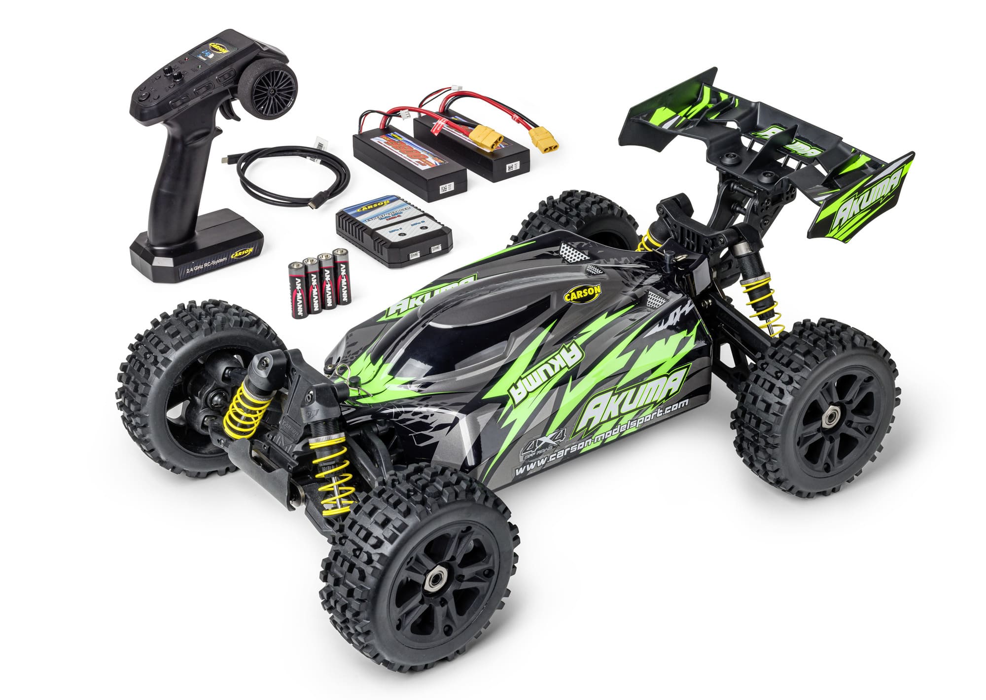 Carson 1_8 Akuma Buggy 4WD 100% RTR gruen Modell