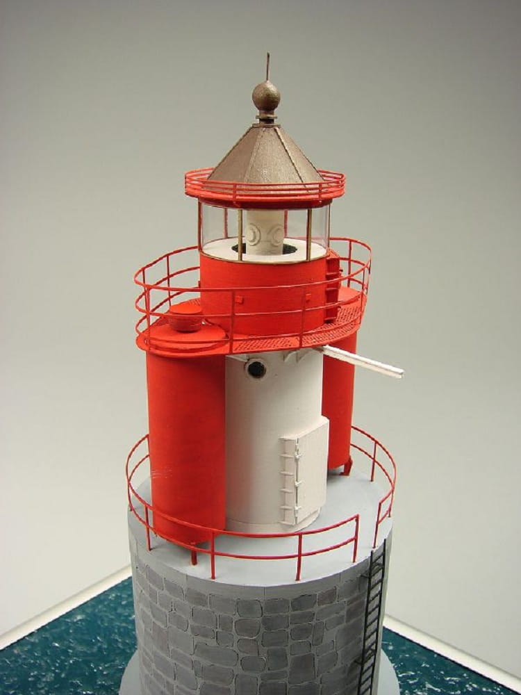 Shipyard Leuchtturm Vierendehlgrund Lighthouse Germany 1909 1:72 Laser Kartonbausatz
