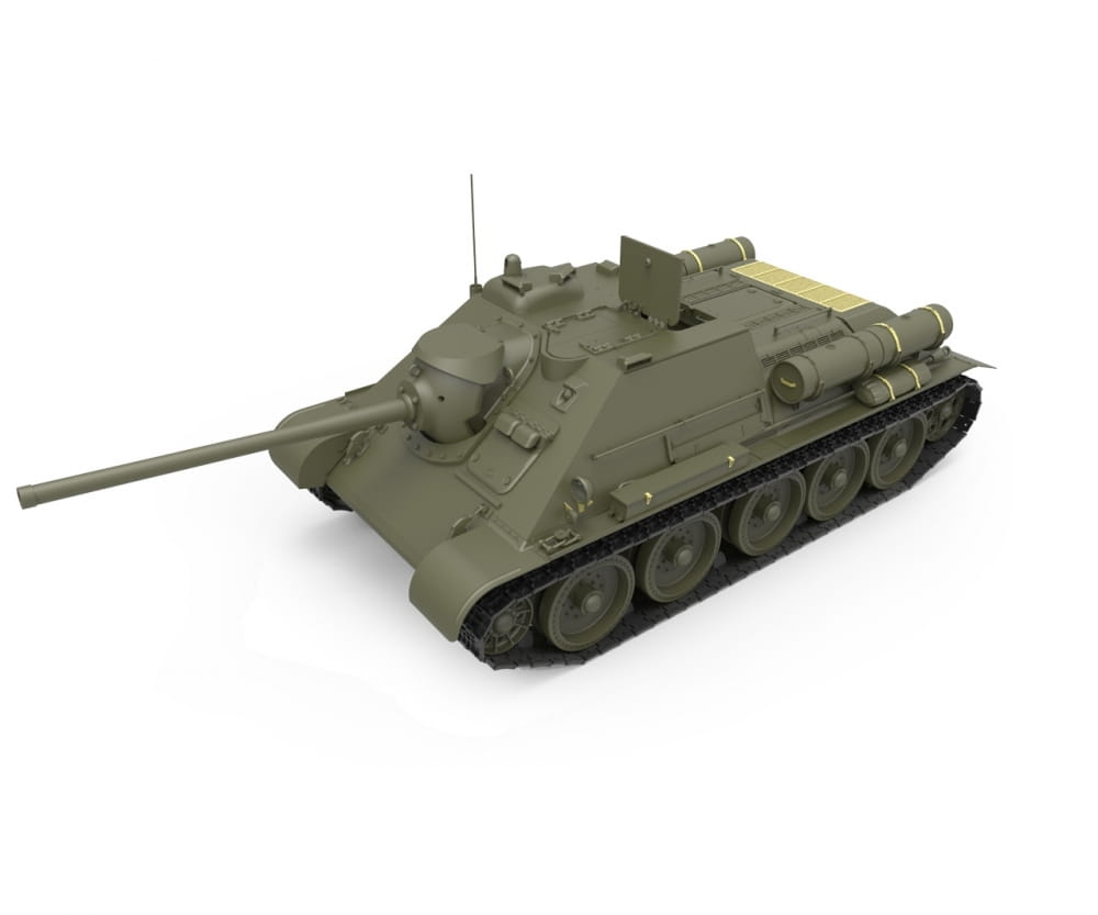 Plastikmodellbau von Miniart 1-35 su 85 mod 1943 mit prod inter