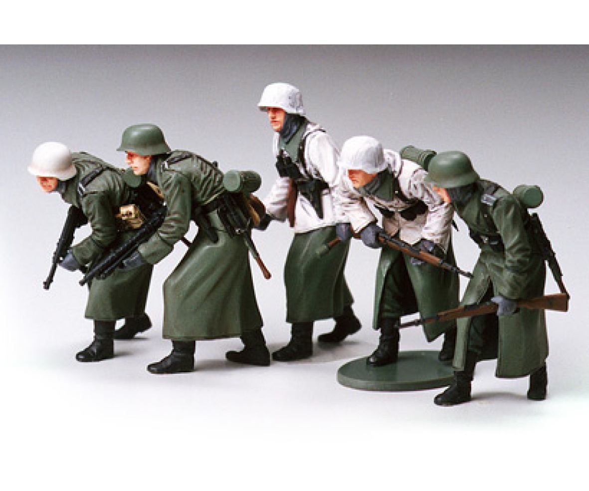 Tamiya WWII Figuren Set Deutsche Infantrie Winter 1_35 Plastik Modellbau Militaer Bausatz - RC-Zubehoe