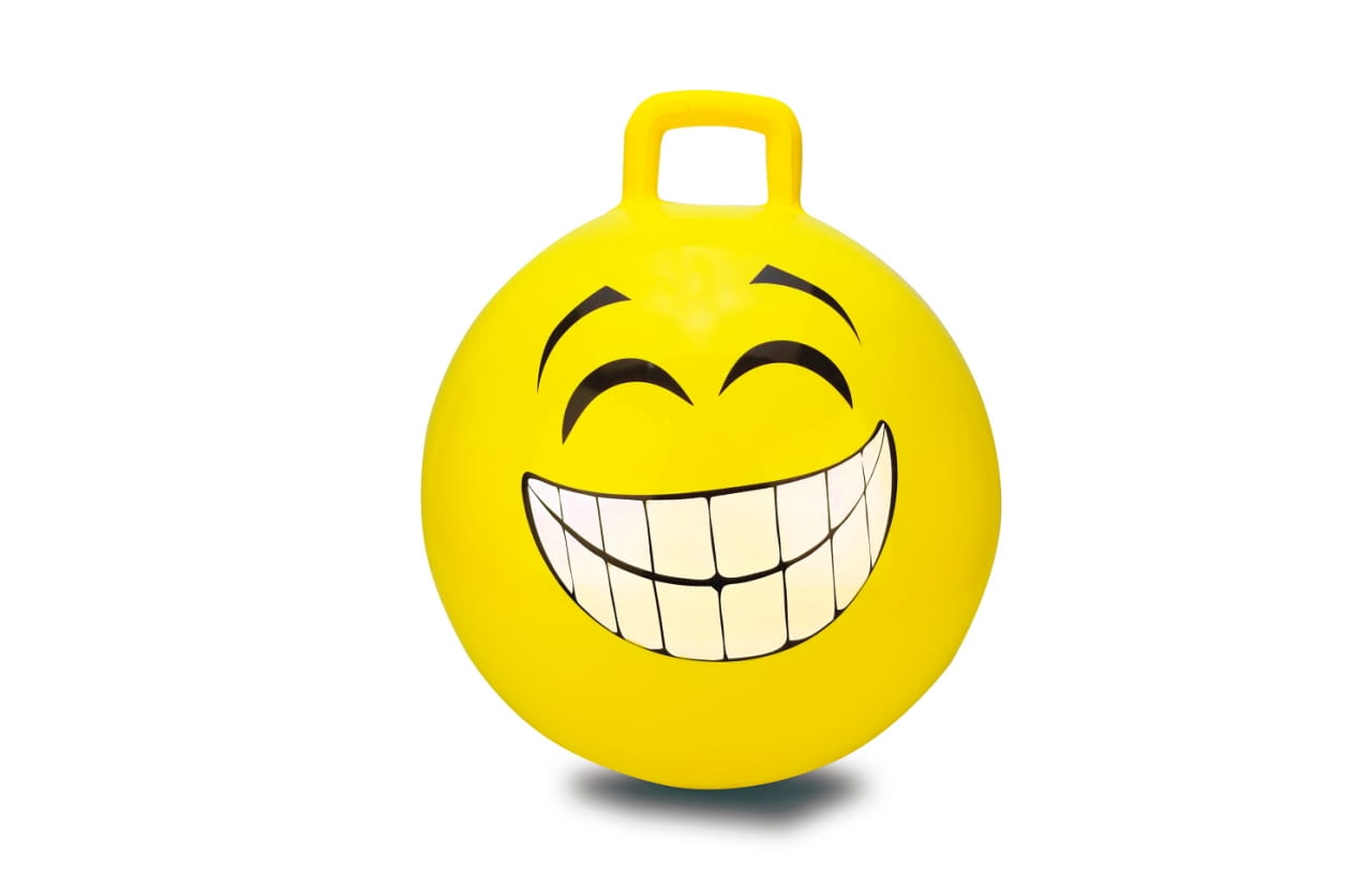 Jamara Hüpfball Smile gelb 450mm