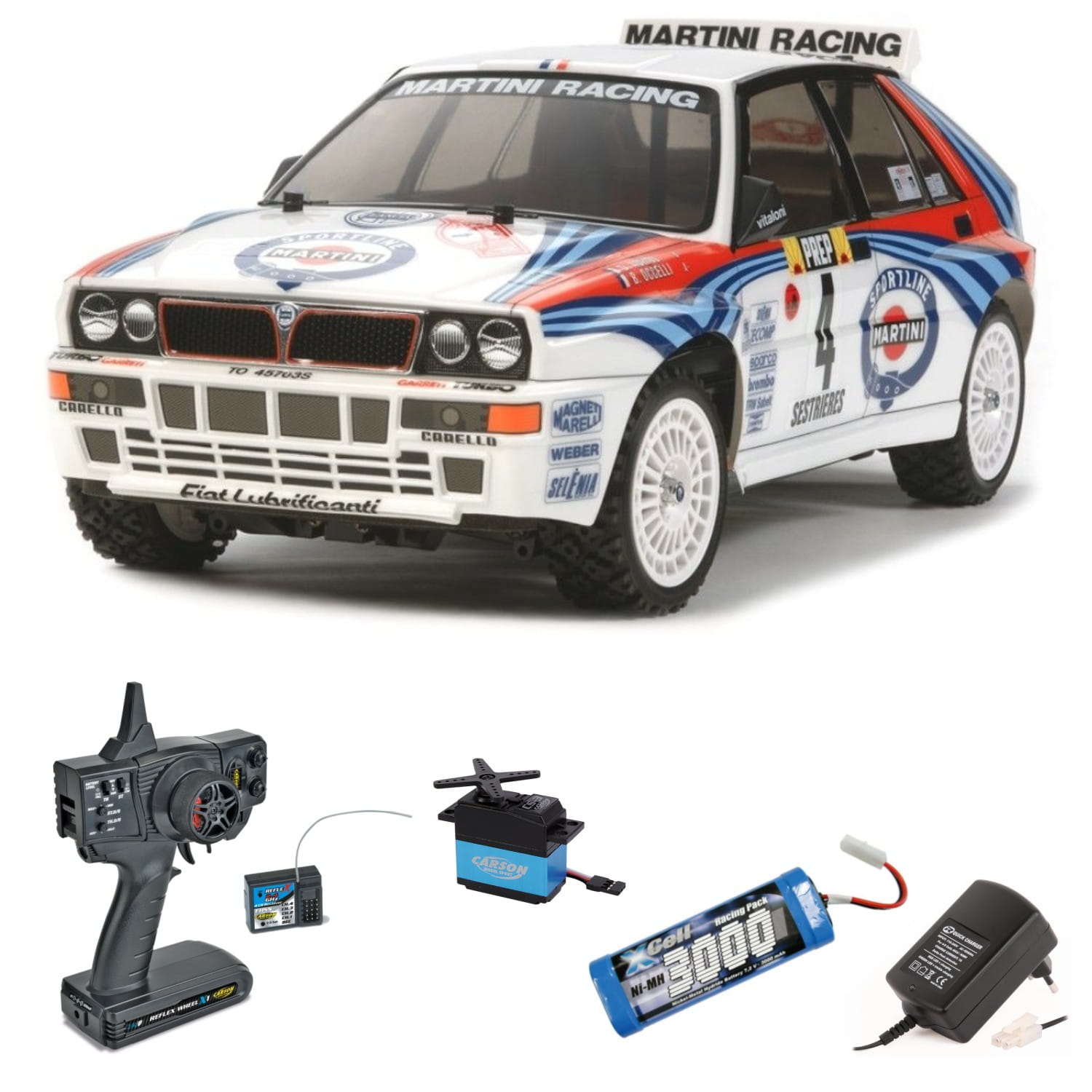 tamiya rc glattbahner lancia delta hf bausatz