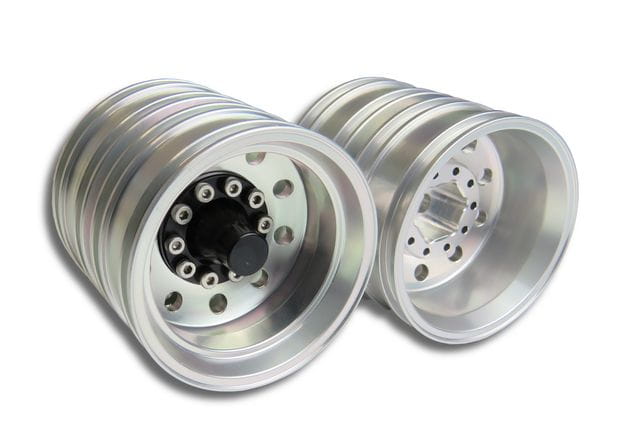 Lesu 1_14 Alufelgen hinten Euro-Optik fuer Auflieger Paar - RC-Zubehoer