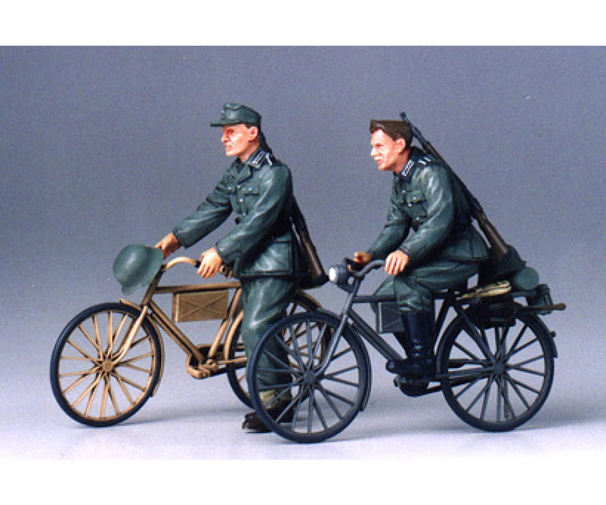 Tamiya Diorama Set Soldaten mit Fahrrad 1_35 Plastik Modellbau Militaer Bausatz - RC-Zubehoer