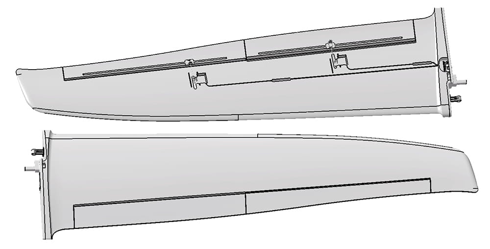 Multiplex Tragflaechensatz FUNRAY gebaut _ohne RC_Dekor_ - RC-Zubehoer